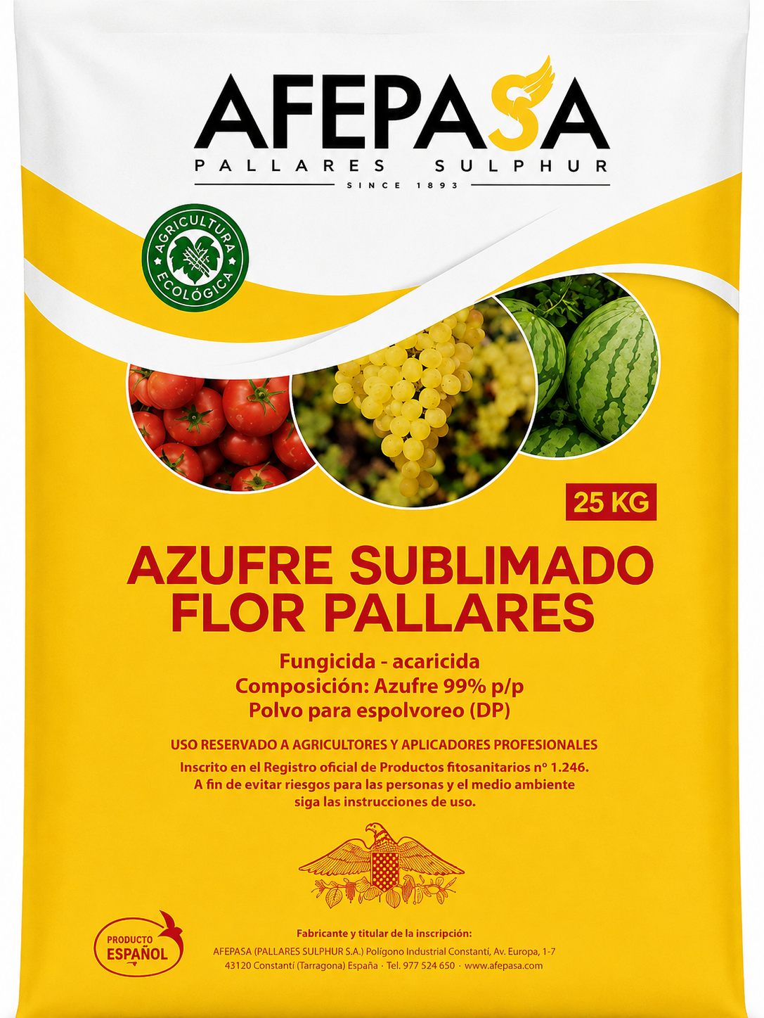 AZUFRE SUBLIMADO FLOR PALLARES
