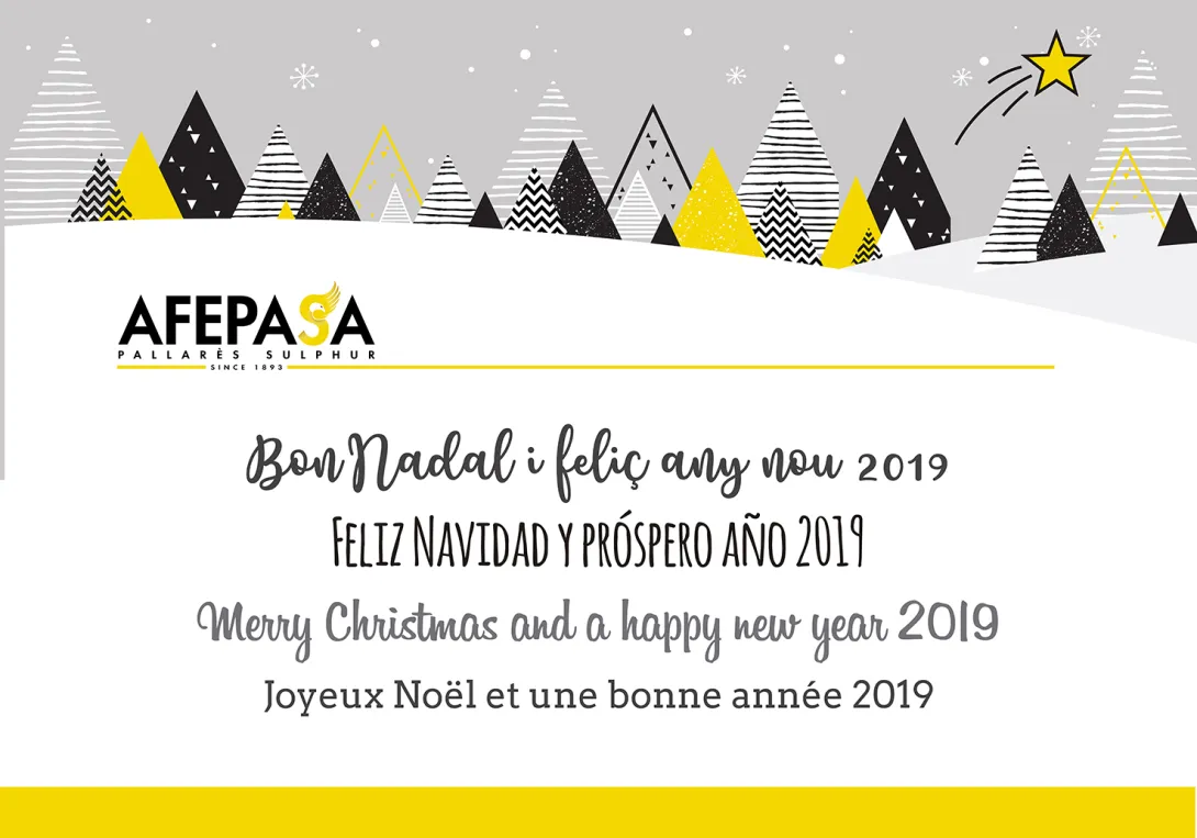 ¡FELIZ NAVIDAD Y PRÓSPERO AÑO 2019!